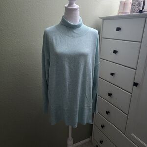 💚 2/$12 or 3/$17  NWT Rafaella Light Green Turtleneck Sweater